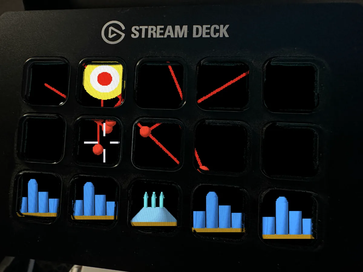 Missile Defense shown running on a Stream Deck