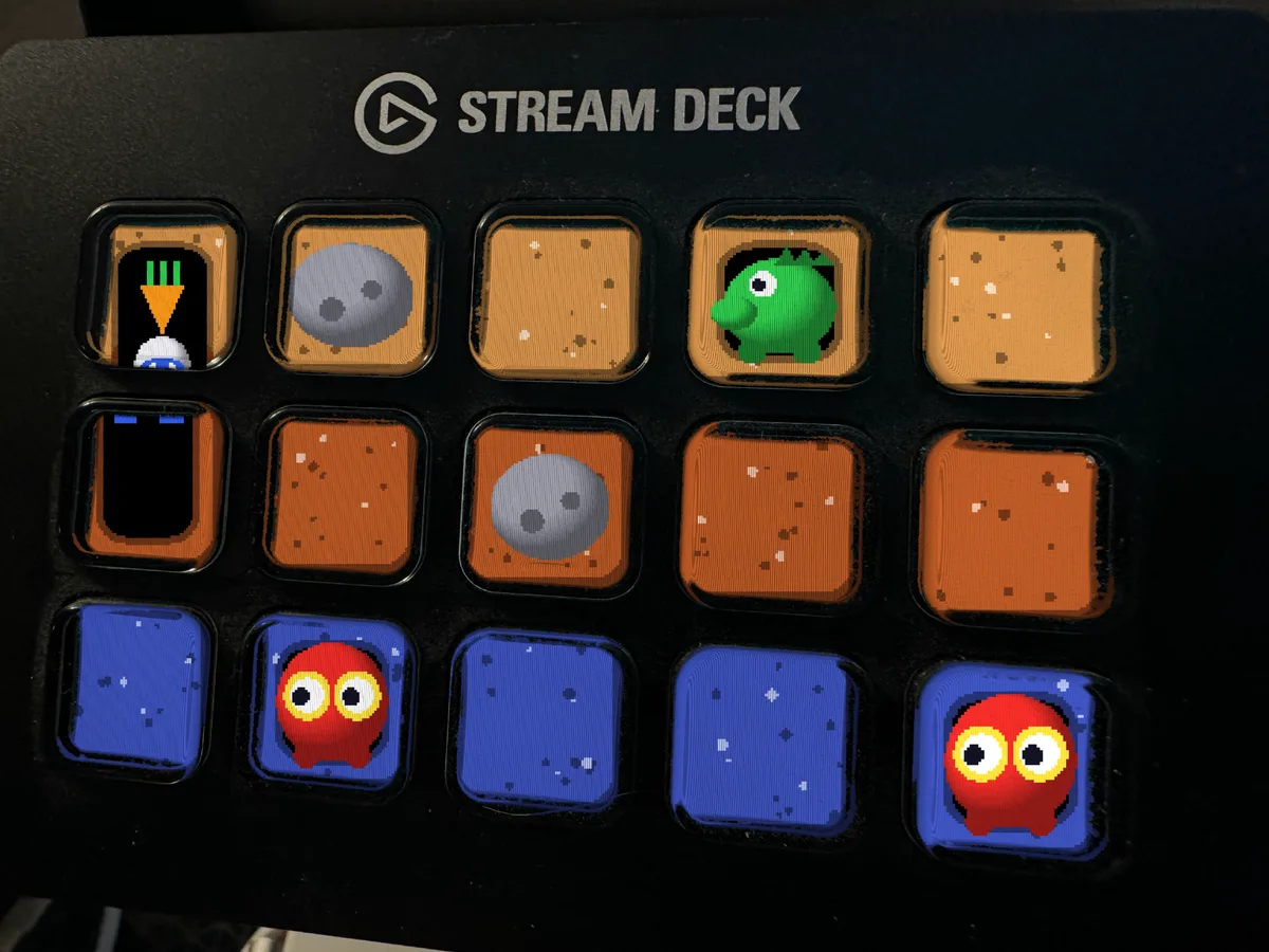 Retro Digger shown running on a Stream Deck