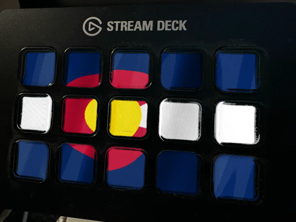 Colorado Flag shown running on a Stream Deck