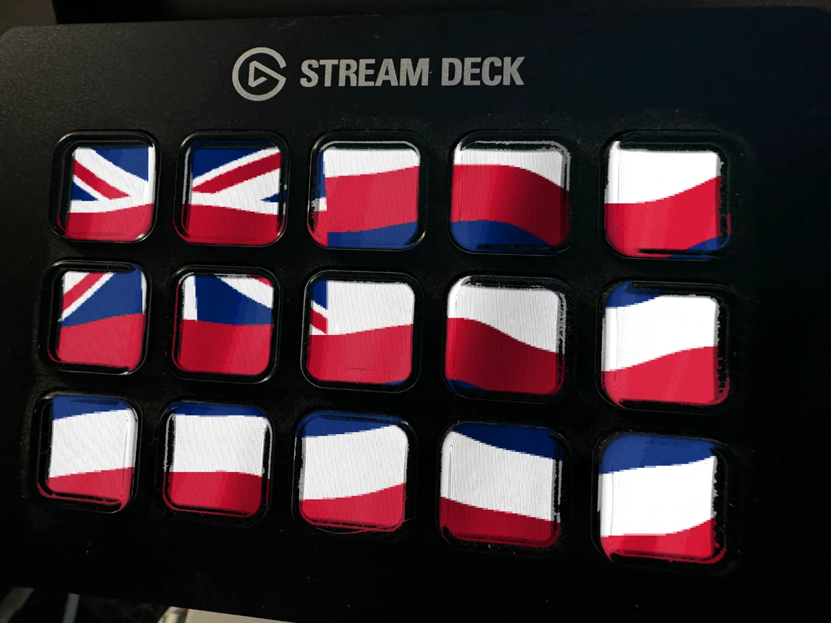 Hawaii Flag shown running on a Stream Deck