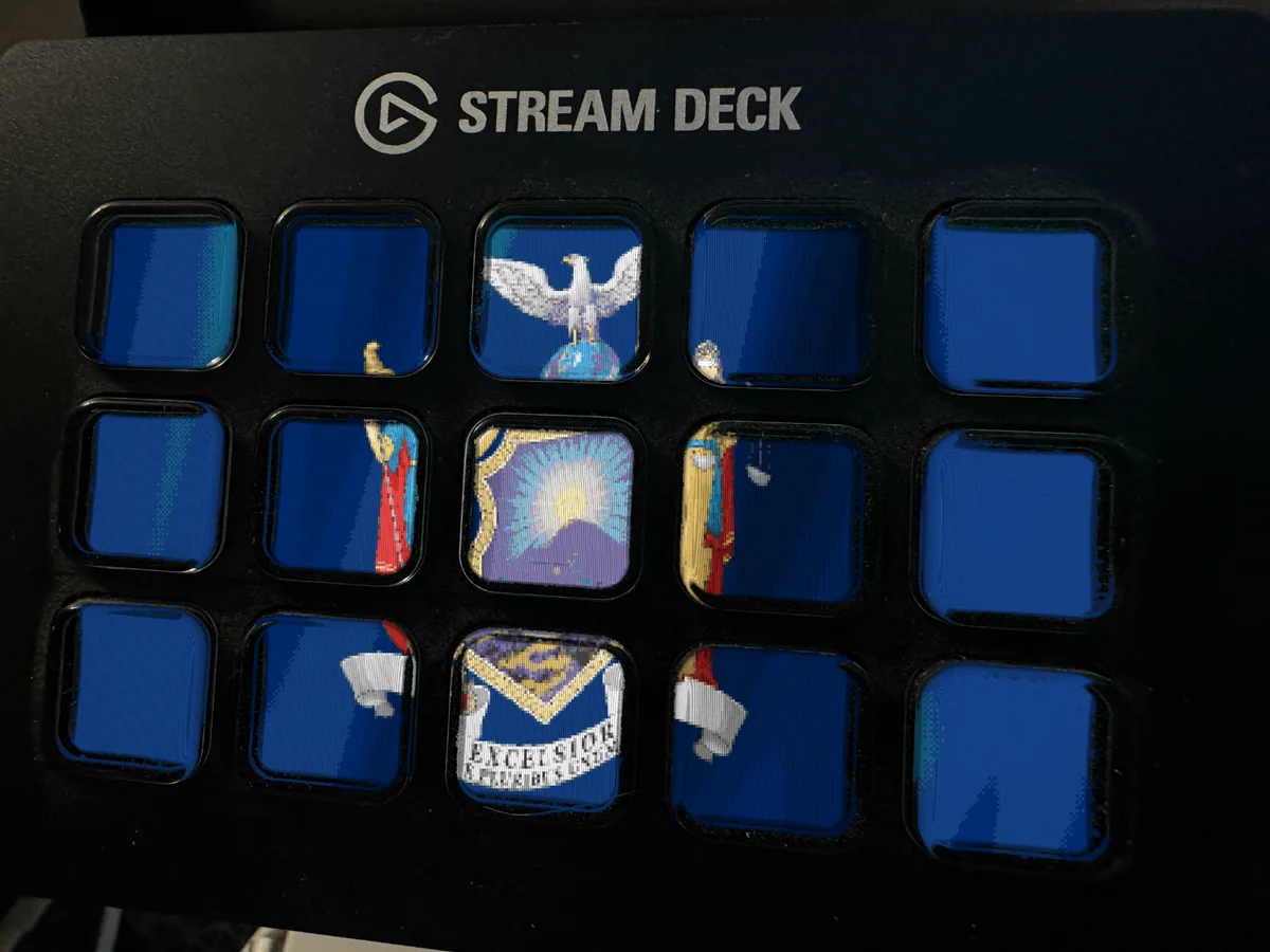 New York Flag shown running on a Stream Deck