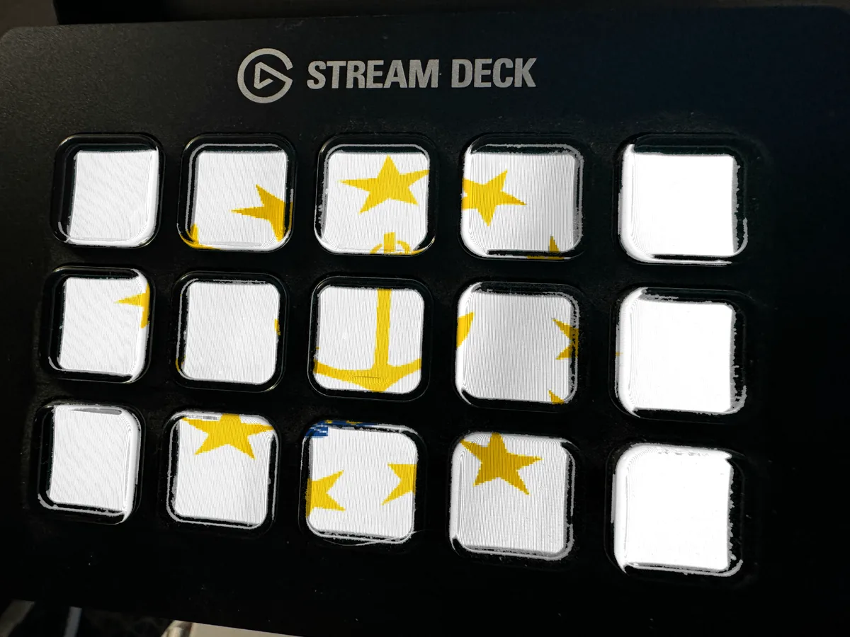 Rhode Island Flag shown running on a Stream Deck