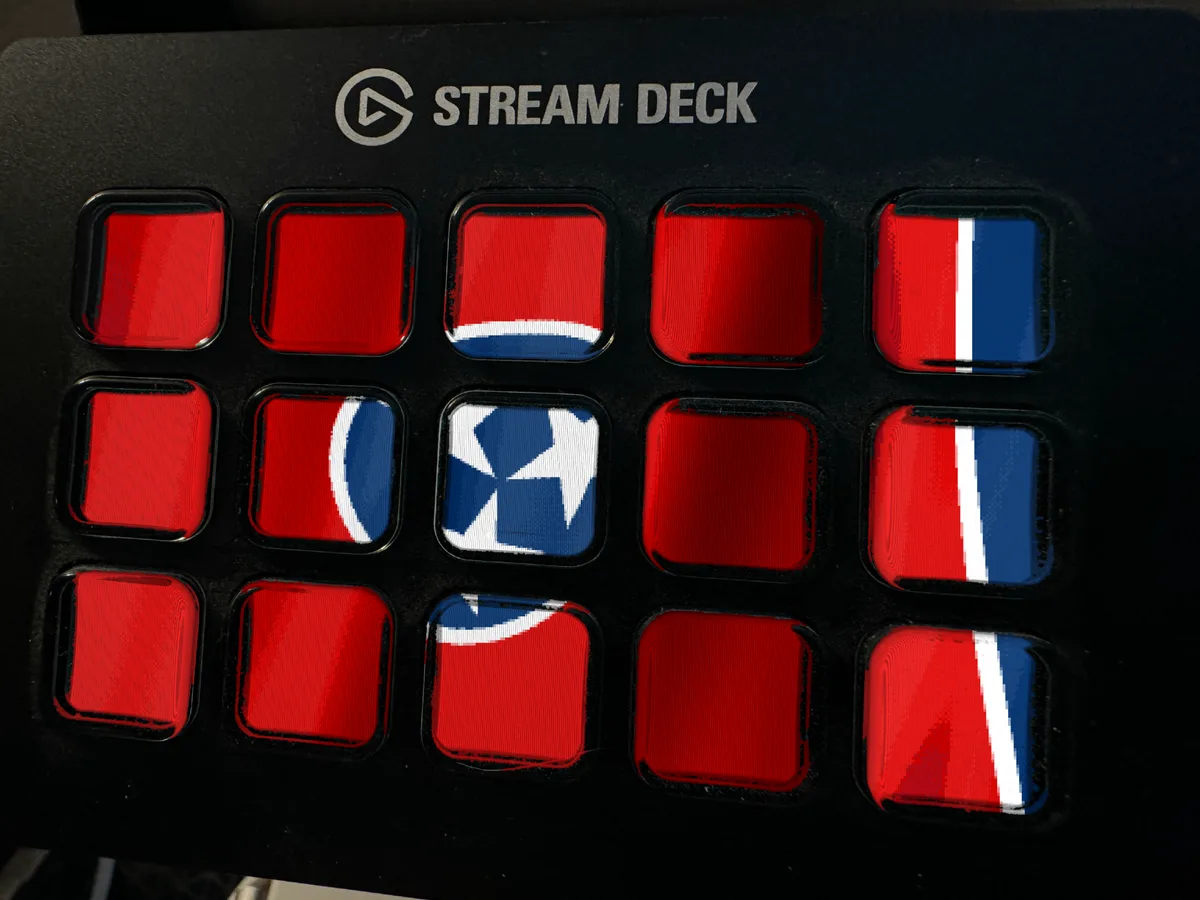 Tennessee Flag shown running on a Stream Deck