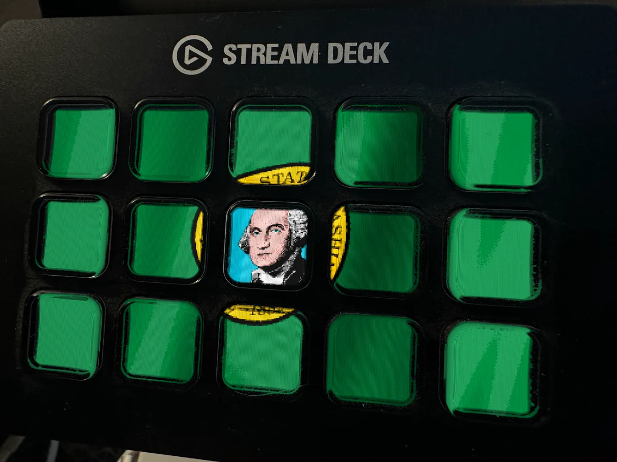 Washington Flag shown running on a Stream Deck