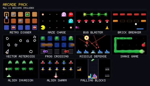 Arcade Pack — Stream Deck screensaver pack