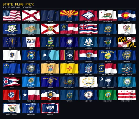 State Flag Pack — Stream Deck screensaver