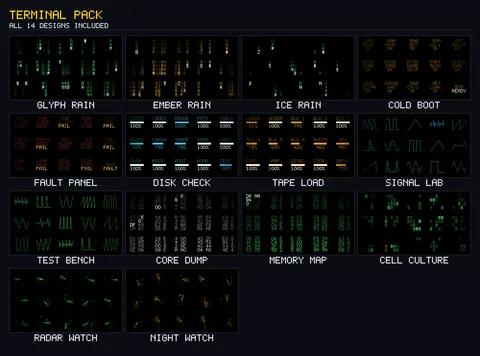 Terminal Pack — Stream Deck screensaver pack